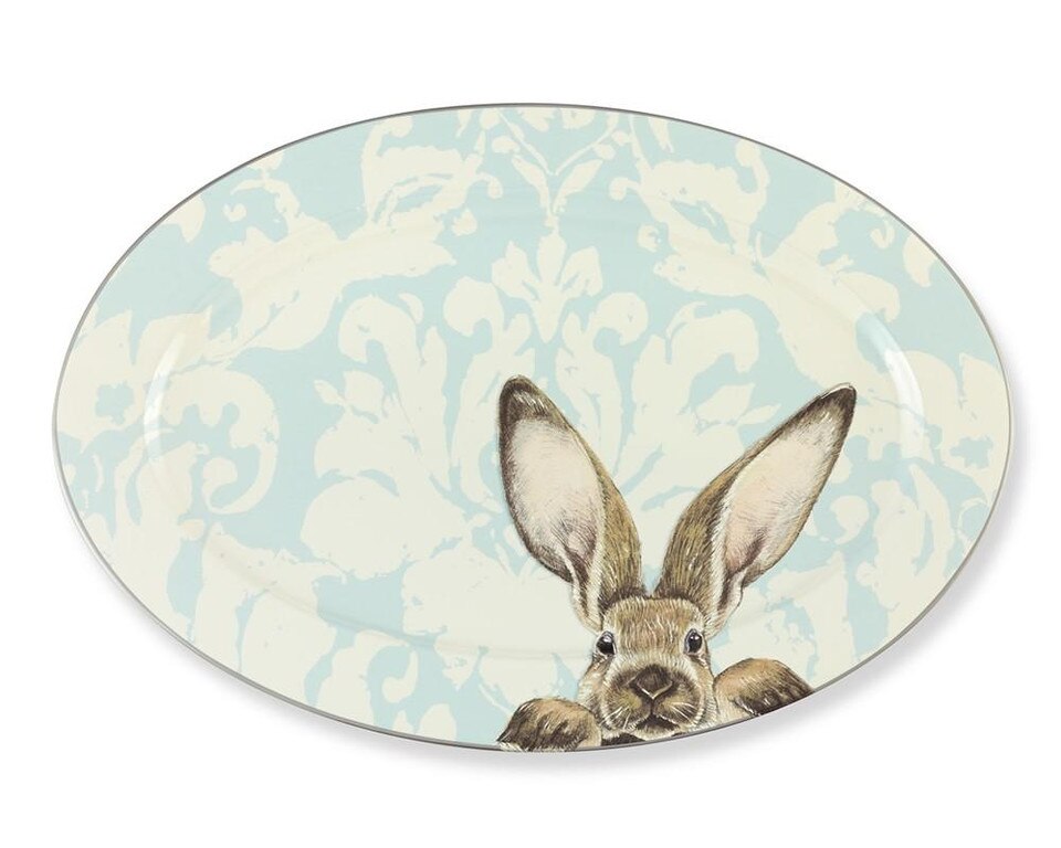 Damask Easter Bunny Platter Williams Sonoma AU